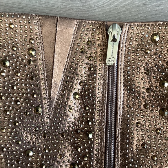 NEW Jessica Simpson Laurel Knee High Heel Boot Rhinestone Embellished 7.5M - Picture 11 of 12